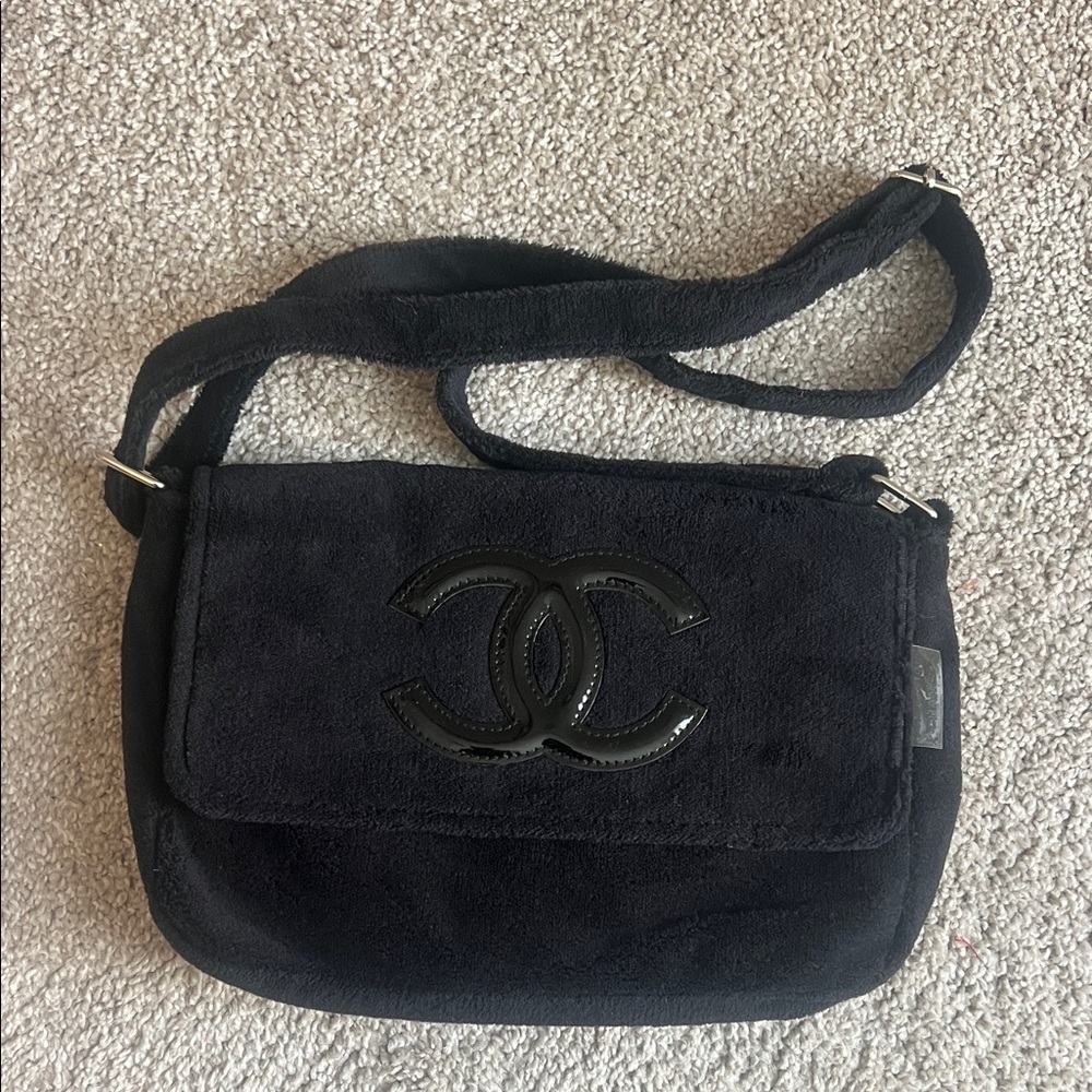 Chanel Black Suede Crossbody Bag